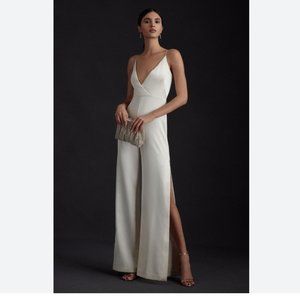 BHLDN Monique Lhuillier Doutzen V-Neck Jumpsuit